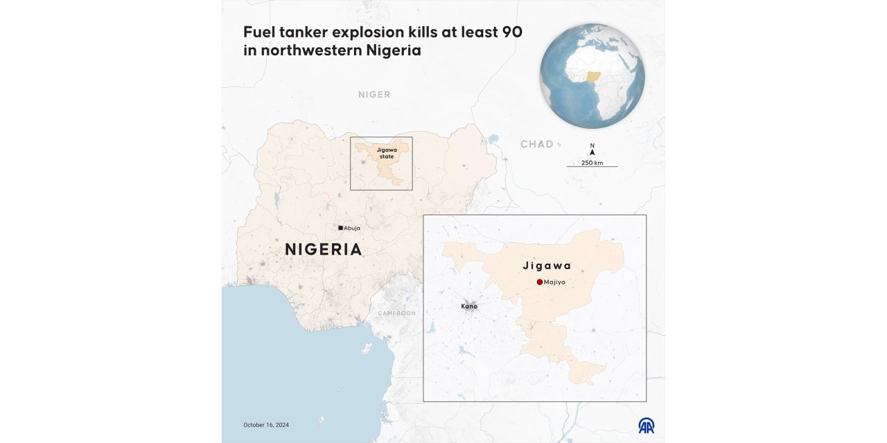 Fuel tanker explosion kills 90 in northwestern Nigeria