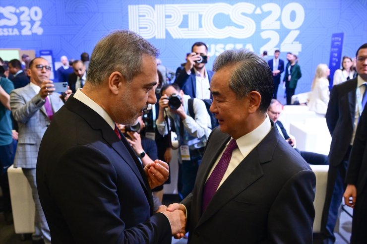 Turkish foreign minister meets Russian, Chinese counterparts in Russia