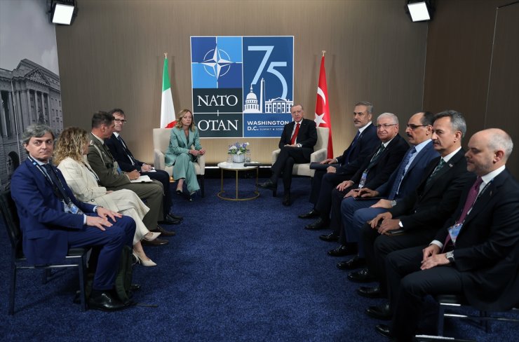 Turkish president, Italian premier hold sideline talks in US